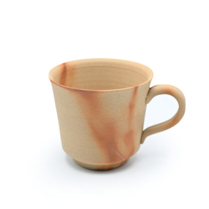 備前焼緋襷紅葉マグカップ作家：延原 勝志 - 備前焼通販ギャラリー