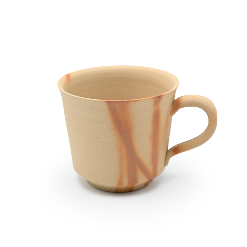 備前焼<br>緋襷紅葉マグカップ<br>作家:延原 勝志 - 画像 (2)