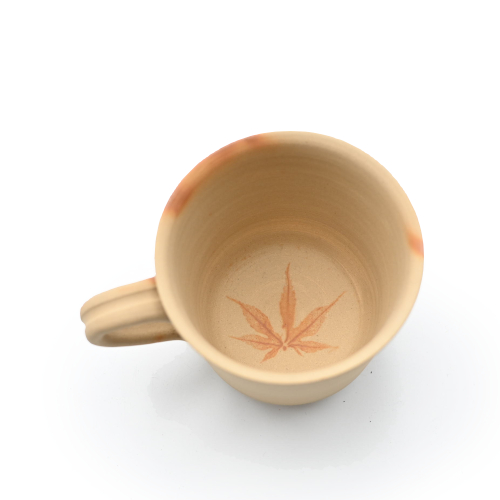 備前焼<br>緋襷紅葉マグカップ<br>作家:延原 勝志 - 画像 (5)