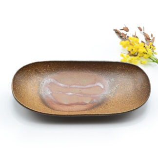 備前焼<br>カレー皿<br>作家:安田龍彦