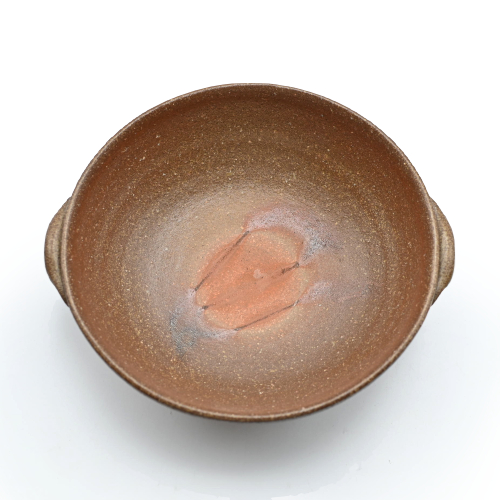 備前焼のカレー皿 作家は安田龍彦