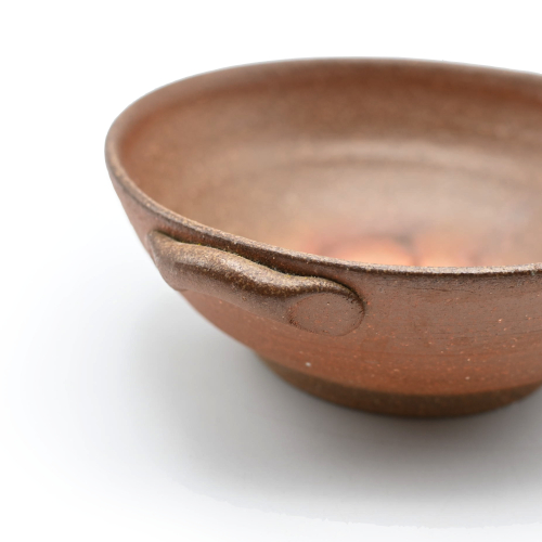 備前焼のカレー皿 作家は安田龍彦