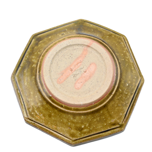 備前焼<br>皿3点セット(織部)<br>作家:中原 幸治 - 画像 (4)