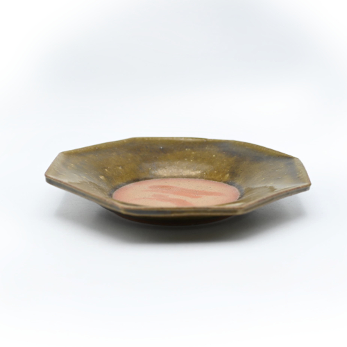 備前焼<br>皿3点セット(織部)<br>作家:中原 幸治 - 画像 (3)