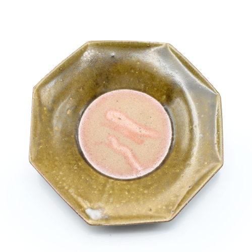 備前焼<br>皿3点セット(織部)<br>作家:中原 幸治 - 画像 (2)