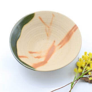 備前焼<br>オリーブ備前<br>丼<br>窯元：しょうざん