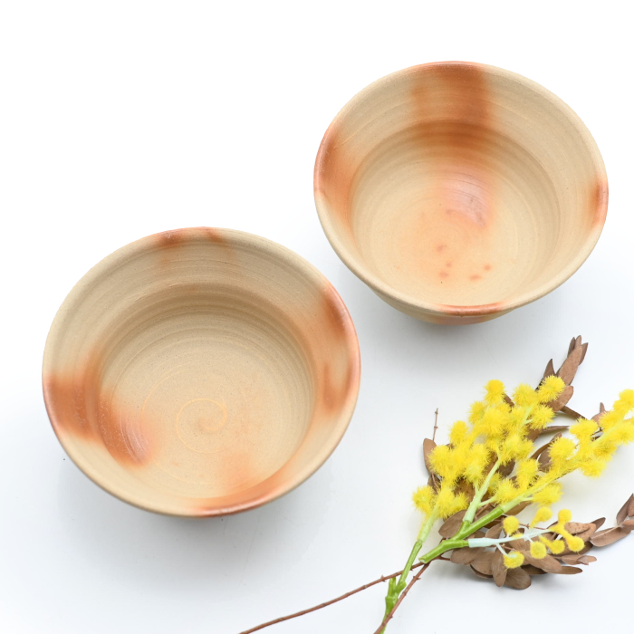 備前焼<br>小鉢2枚セット<br>窯元:しょうざん