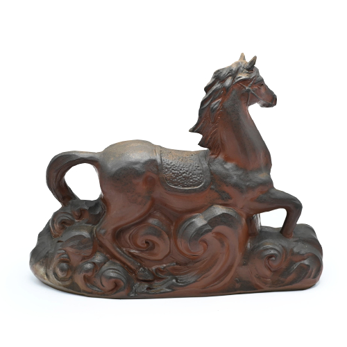 【お取り置き商品】<br>備前焼<br>干支(午)<br>作家:吉延 美山 - 画像 (4)