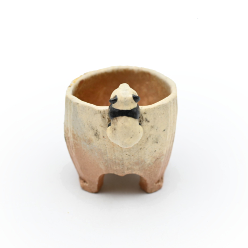 備前焼のパンダぐい呑 作家は森脇 弘行です