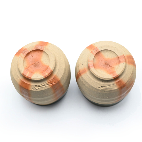 備前焼<br>オリーブ備前湯呑セット<br>窯元:しょうざん - 画像 (4)