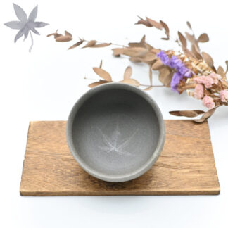 備前焼<br>青備前紅葉ぐい呑<br>作家：延原 勝志