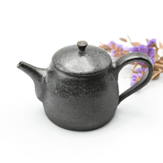 備前焼<br>黒備前ティーポット<br>作家：澁田 寿昭