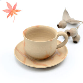 備前焼のコーヒーセット 作家は延原勝志です