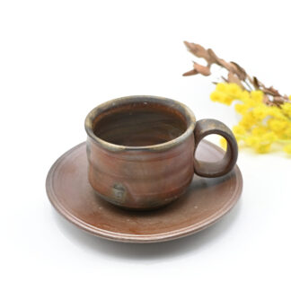 備前焼<br>コーヒーセット<br>作家:三好 満