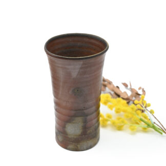 備前焼<br>ビアマグ<br>作家：三好 満