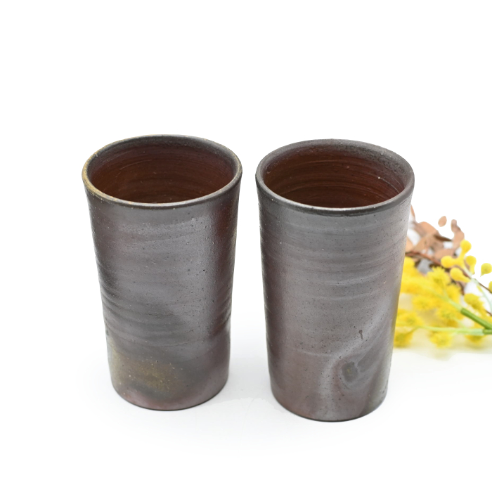 備前焼<br>ビアマグセット<br>作家:三好 満