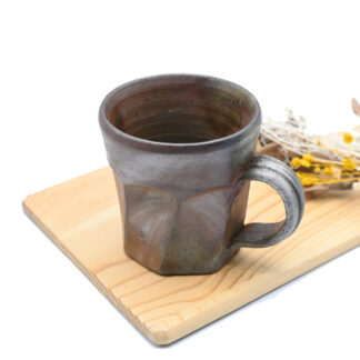 備前焼<br>面取りマグカップ<br>作家：三好 満