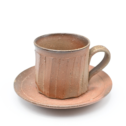 備前焼のマグカップ 作家は澁田寿昭です