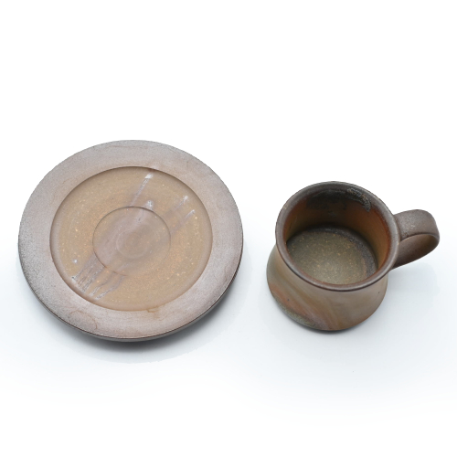 備前焼のビアセット 作家は中居靖です