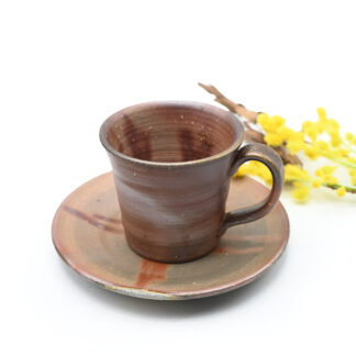 備前焼のコーヒーセット 窯元はしょうざんです