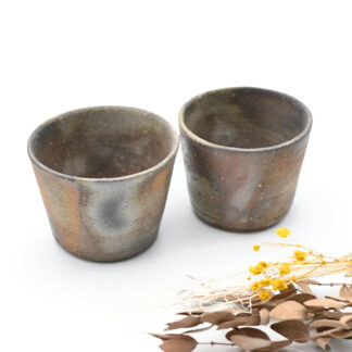 備前焼のフリーカップセット　作家は久郷剛司です