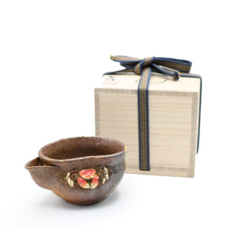 備前焼のパンダぐい呑 作家は森脇 弘行です