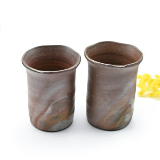 備前焼のビアセット　作家は原田陶月