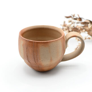 備前焼のマグカップ　作家は中居靖
