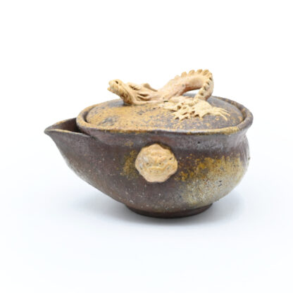 【 備前焼 宝瓶 】蓋のつまみ『 龍 』ほうひん ( 税込・送料無料！) 備前焼龍宝瓶（桐箱付き）作家：森脇 弘行 - 備前焼通販ギャラリー