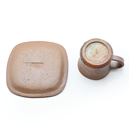 備前焼のコーヒーセット 作家は原田良二です