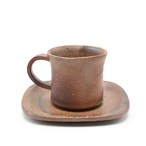 備前焼のコーヒーセット 作家は原田良二です