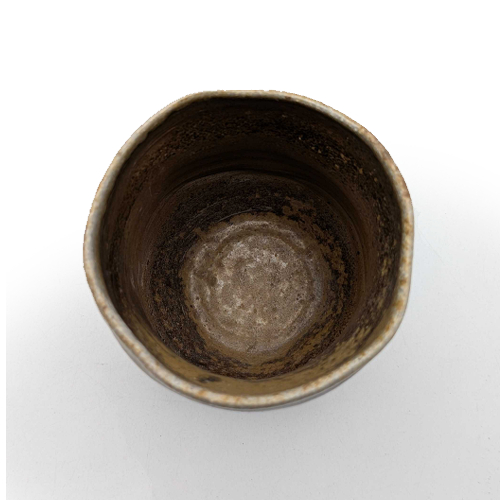 備前焼の湯呑 作家は木村玉舟です